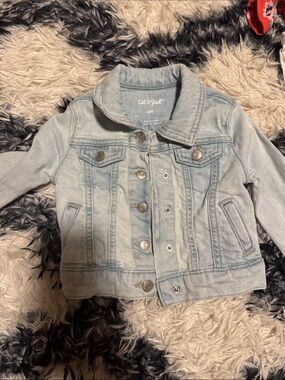 Cat & Jack Light Blue Denim Jean Jacket for Kids